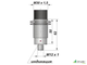Индуктивный датчик с аналоговым выходом ИДА27-U-PNP-Р резьба M30х1,5