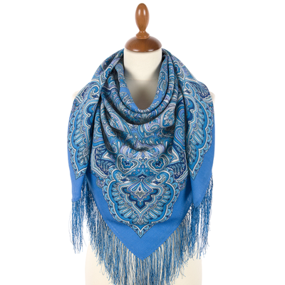 Павловопосадский платок  Сказочный декабрь 2123-13