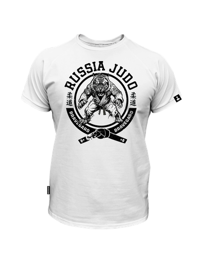 ФУТБОЛКА ДЗЮДО BRAVEGARD "Гибкий путь" БЕЛЫЙ