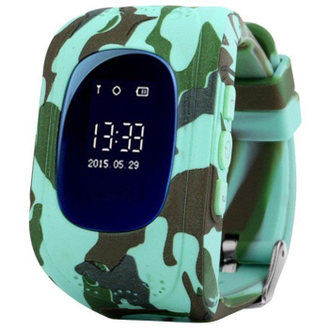 Детские умные часы Smart Baby Watch Q50 с gps трекером (Цвет ХАККИ) ОПТОМ