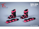 Роликовые коньки (ролики) красные 1/6 (19XG68B) - VSTOYS