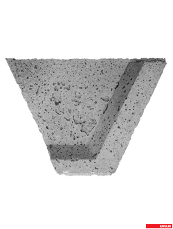 Элемент "LOTS-in", цв.Серый Brut (170х125х10-20мм), 64шт=1м2. 21кг/м2