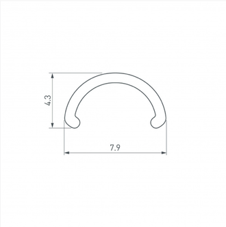 Экран Arlight ARH-ROUND-D8-2000 OPAL (Пластик)