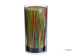 SATOSHI Подставка для ножей с разделителями, круглая, прозрачная 838-013