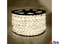 Дюралайт 2-х провод. ТЕПЛ. БЕЛЫЙ, молочный