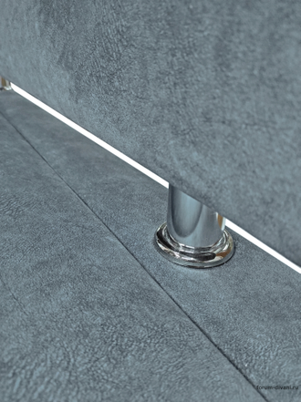 Кухонный ДИВАН "ФОРУМ-4" с боковой спинкой, Серый Левый