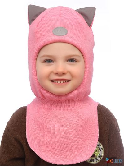 Шапка-шлем "Cat"   22101-03, цвет розовый р. 52-54