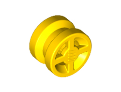 Wheel  8mm D. x 6mm, Yellow (4624 / 462424 / 6133542)