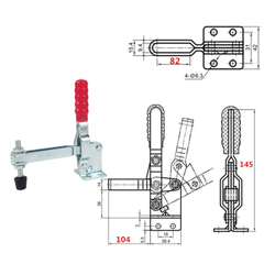 Зажим механический GH-101-E 100mm