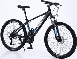 Горный велосипед TT101/ 21ск 24" сталь черный синий рама 13"