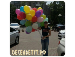 Гелиевые шары 12"/30 см цвета пастельные