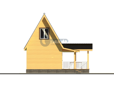 Б-22 ГАБАРИТНЫЕ РАЗМЕРЫ: (8Х7М) 2 ЭТАЖА, ОБЩАЯ ПЛОЩАДЬ: 60М²