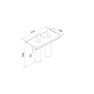 Модуль для двух дозаторов R1631 Manhattan Original