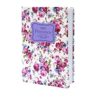 Ежедневник датированный 2021, цветочн, А5, 176л., Provence AZ1024emb