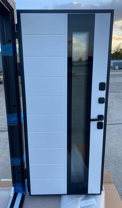 TERMO 5 - 130 мм/ ЭМАЛЬ Ral 7012-"ЭМАЛИТ БЕЛЫЙ. ЧЕТЫРЕХКАМЕРНЫЙ ТОНИРОВАННЫЙ СТЕКЛОПАКЕТ.ПОВЫШЕННАЯ ВЗЛОМОСТОЙКОСТЬ