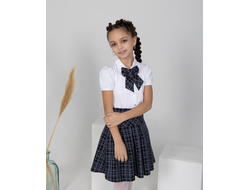 Юбка на кокетке мягкая складка коллекции "Геометрия"