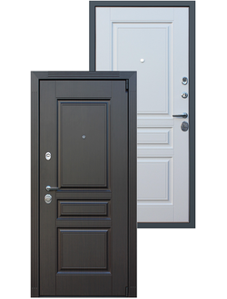 Стальная дверь с двойным металлом «Гермес NEW» каппучино