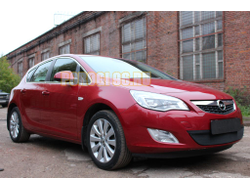 Защита радиатора Opel Astra J 2010-2012 black