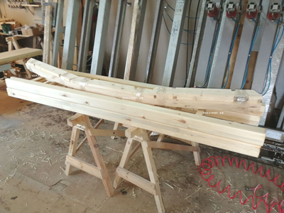 Деревянная арка для вьюнов