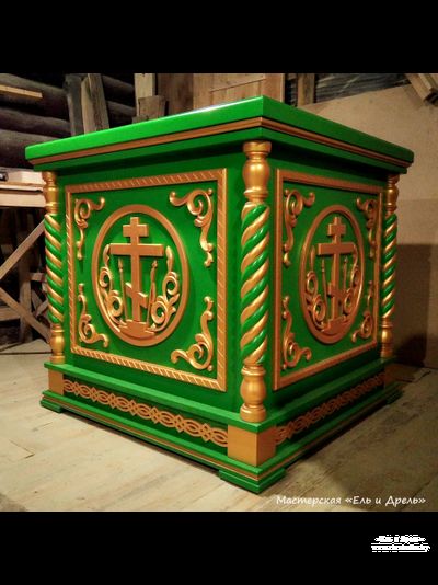 Облачение зелёное с золотом