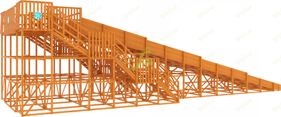 Зимняя горка IgraGrad Snow Fox, скат 18 м мод.1