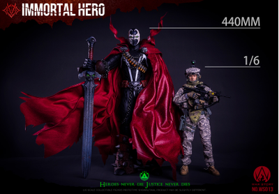 Спаун (Эл Симмонс, Spawn, HellSpawn) - КОЛЛЕКЦИОННАЯ ФИГУРКА 1/6 scale Immortal Hero (WS013) - WAR STORY