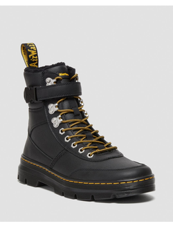 Dr Martens COMBS TECH FAUX FUR-LINED CASUAL BOOTS черные