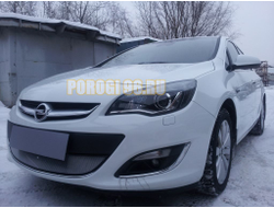 Защита радиатора Opel Astra J 2012- рестайлинг chrome