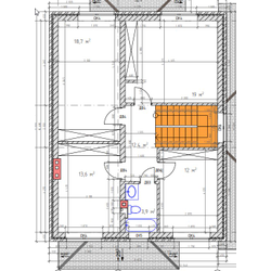 Двухэтажный дом с четырьмя спальнями 245м² (S18)