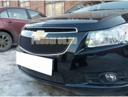 Защита радиатора Chevrolet Cruze 2009-2013 black низ