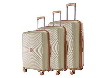 Комплект из 3х чемоданов Somsonya Sound Полипропелен S,M,L Бежевый