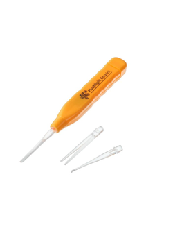 Палочка для чистки ушей Luazon LES-03, LED-подсветка, 3 насадки, от батареек (в комплекте)