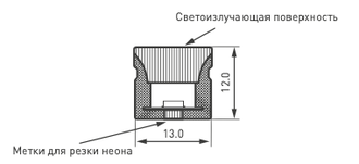 Гибкий неон Arlight ARL-MOONLIGHT-1213-TOP 24V (8 Вт/м, IP67)