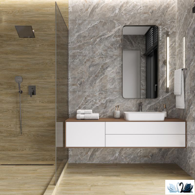 Керамогранит Italica Ocean Singular Graphite 60х120 см графитовый полированный