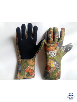 Перчатки неопреновые 5мм AquaDiscovery "Camo" ОП р.XXL