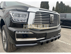 Защита переднего бампера двойная с перемычками покрытием "раптор" Папа Тюнинг d76/60 для TANK 500 2023-