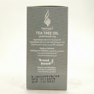 НАТУРАЛЬНЫЕ МАСЛА - Косметическое масло чайного дерева Hemani 30 мл. Купить масло чайного дерева.