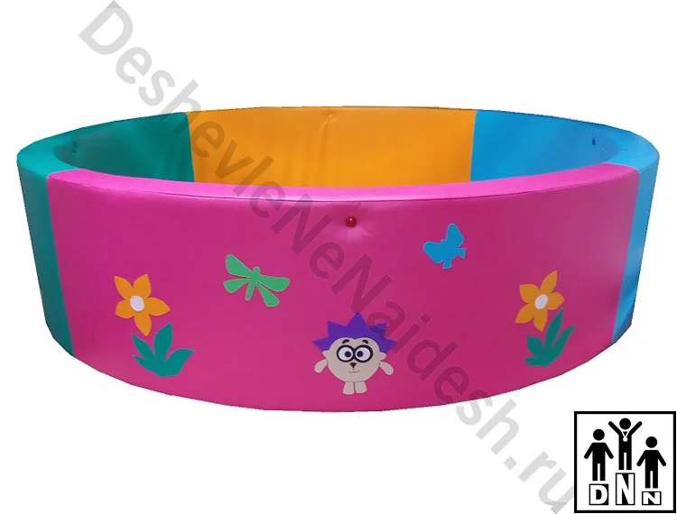 Сухой бассейн круглый Смешарики 3