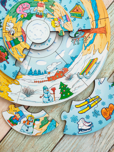 Пазл-пирамида "4 сезона"