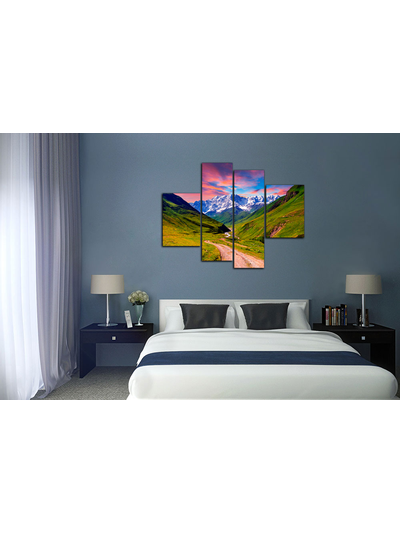 Модульная картина "Тропинка к белым горам"