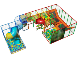 Активити лабиринт «Архипелаг» 10х6х2,6м.