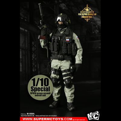 Спецназ "Альфа" (Лимитированный выпуск) - КОЛЛЕКЦИОННАЯ ФИГУРКА 1/6 Russian Spetsnaz - FSB Alfa Group 3.0 Green Exclusive Ver. (M-069 B) - SUPER MC TOYS