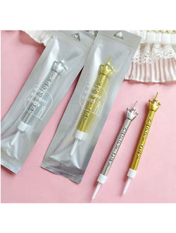 Свеча для торта "Корона" (золото)