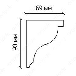 Карниз гладкий SKT3