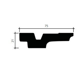 Карниз 1.50.266 - 21*75*2000мм