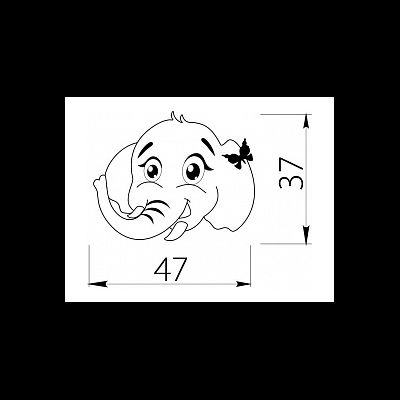 Ручка кнопка Слоник