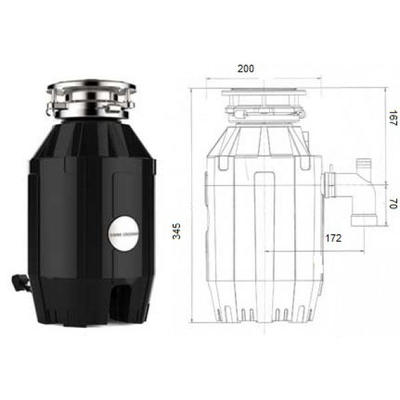 ИЗМЕЛЬЧИТЕЛЬ ПИЩЕВЫХ ОТХОДОВ BONE CRUSHER BC 810