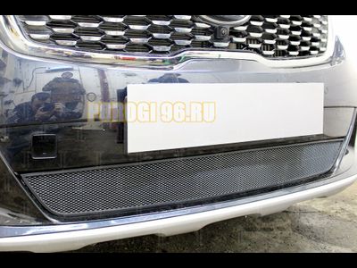 Защита радиатора Kia Sorento Prime 2017- black
