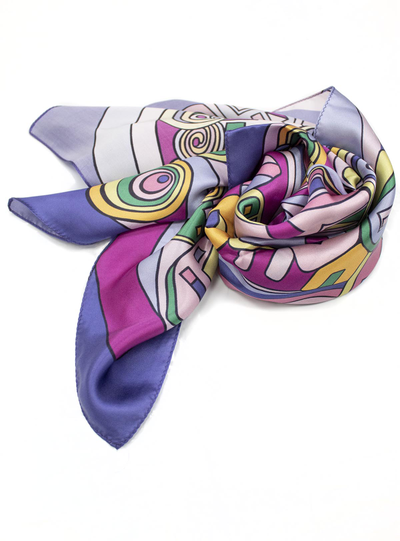 Павловопосадский платок Солнечный город 1246-14