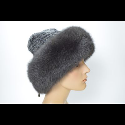 Шапка Vizio 1327 CCP  V графитовая с мехом